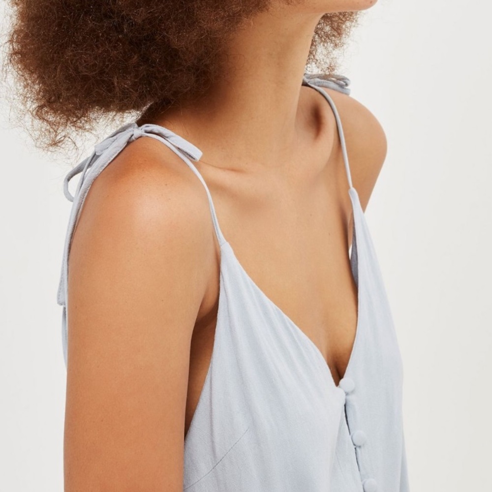 TOPSHOP Light Blue Mini Dress - Picture 3 of 5